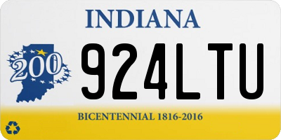 IN license plate 924LTU