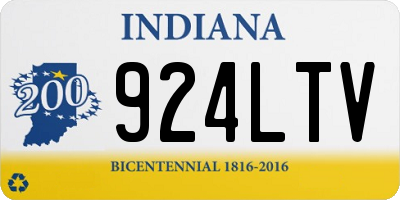 IN license plate 924LTV