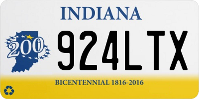 IN license plate 924LTX