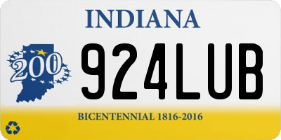 IN license plate 924LUB