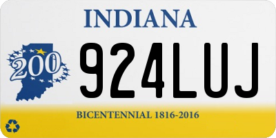 IN license plate 924LUJ