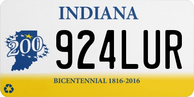 IN license plate 924LUR