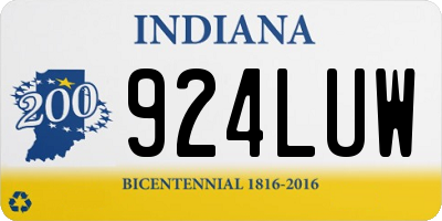 IN license plate 924LUW