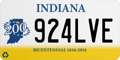 IN license plate 924LVE