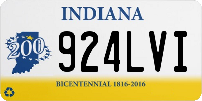 IN license plate 924LVI