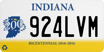 IN license plate 924LVM