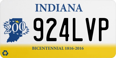 IN license plate 924LVP
