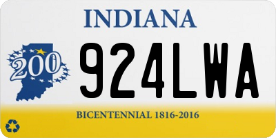 IN license plate 924LWA
