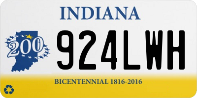 IN license plate 924LWH