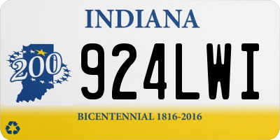 IN license plate 924LWI