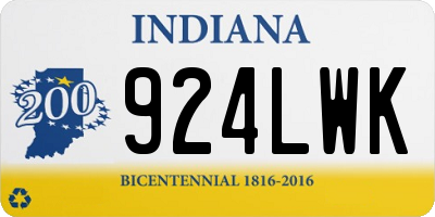 IN license plate 924LWK