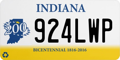 IN license plate 924LWP