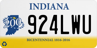 IN license plate 924LWU