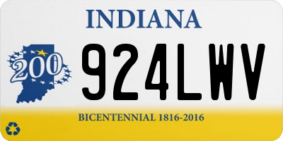 IN license plate 924LWV
