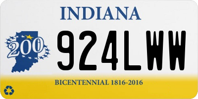 IN license plate 924LWW