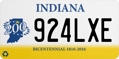 IN license plate 924LXE