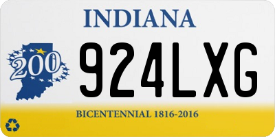 IN license plate 924LXG