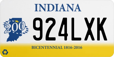 IN license plate 924LXK
