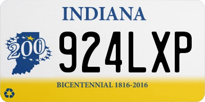 IN license plate 924LXP