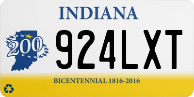 IN license plate 924LXT
