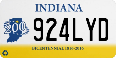 IN license plate 924LYD