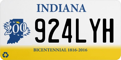 IN license plate 924LYH
