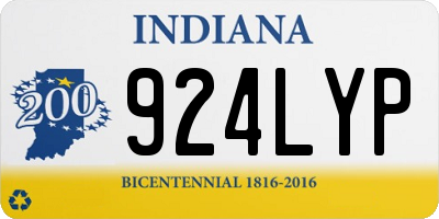IN license plate 924LYP
