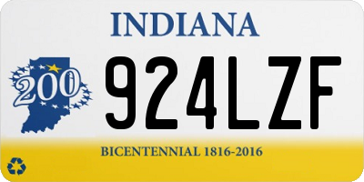 IN license plate 924LZF