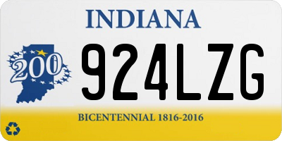IN license plate 924LZG