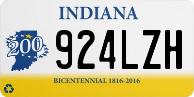 IN license plate 924LZH