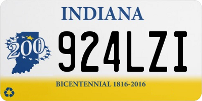 IN license plate 924LZI