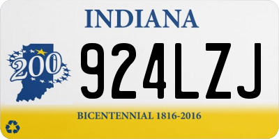 IN license plate 924LZJ