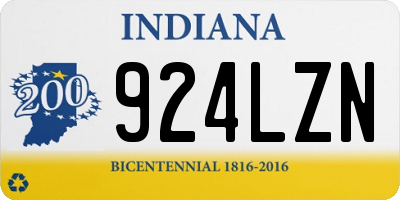 IN license plate 924LZN