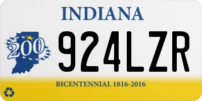 IN license plate 924LZR