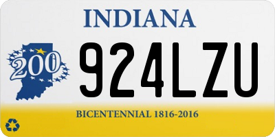 IN license plate 924LZU