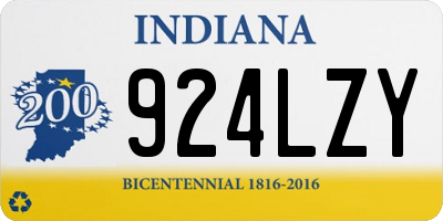 IN license plate 924LZY