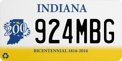 IN license plate 924MBG