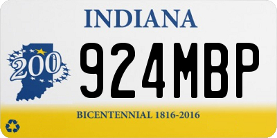 IN license plate 924MBP
