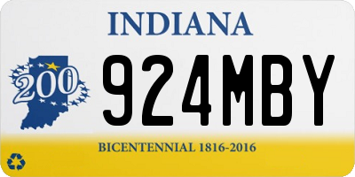 IN license plate 924MBY