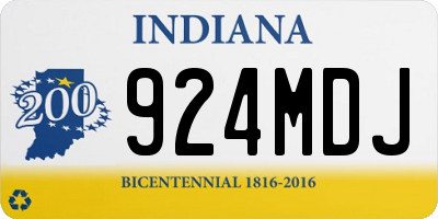 IN license plate 924MDJ
