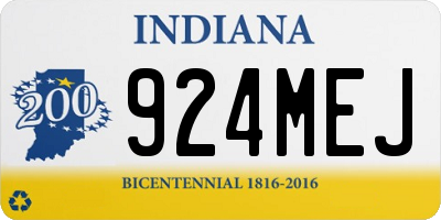 IN license plate 924MEJ