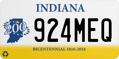 IN license plate 924MEQ