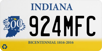 IN license plate 924MFC