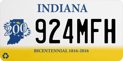 IN license plate 924MFH