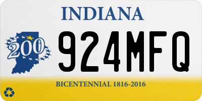 IN license plate 924MFQ