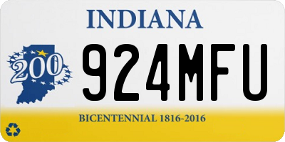 IN license plate 924MFU