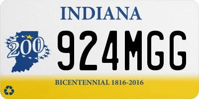 IN license plate 924MGG