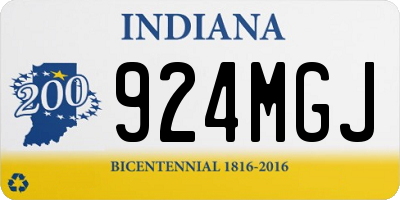 IN license plate 924MGJ