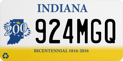 IN license plate 924MGQ