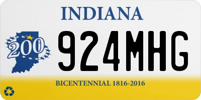 IN license plate 924MHG
